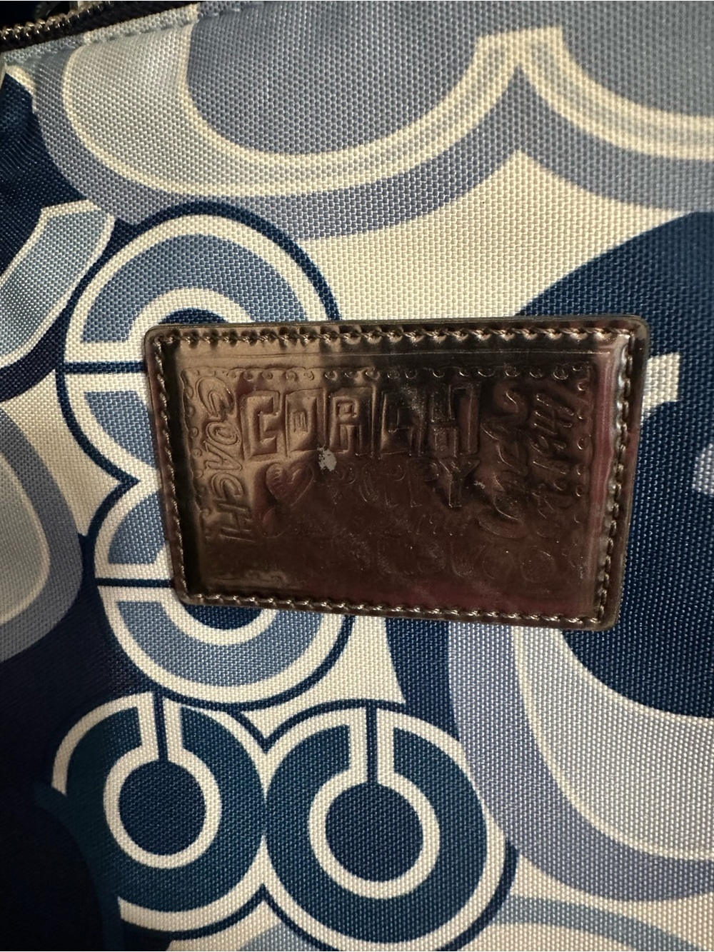 Coach Poppy Glam Pop C Denim Appliqué Tote - Picture 3 of 16